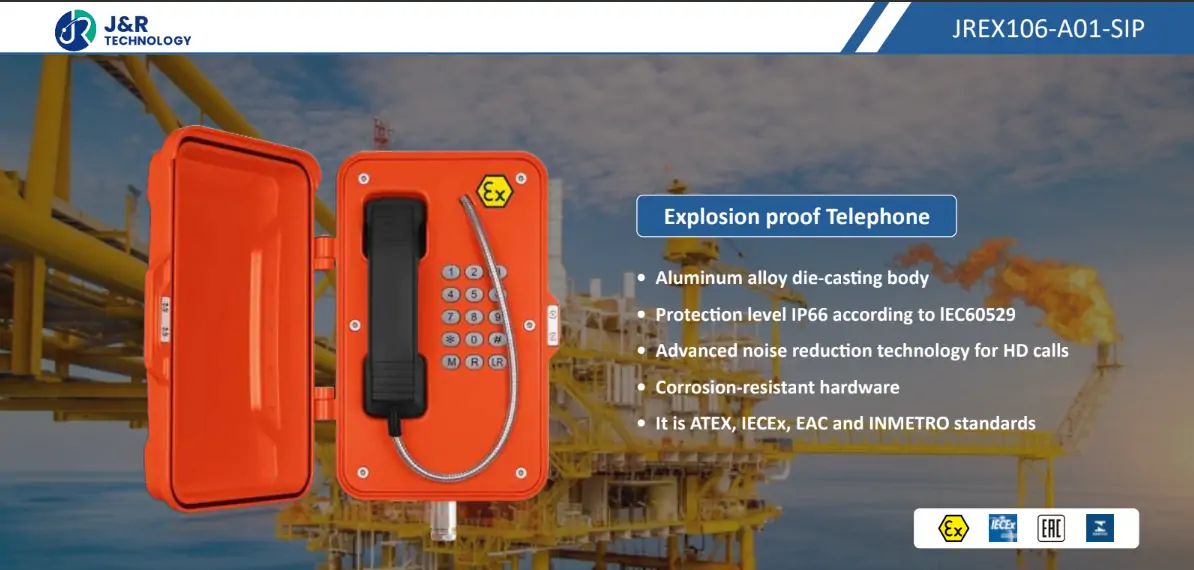 J&R Explosion Proof Aluminum Telephone Compliance with 2026 Standards